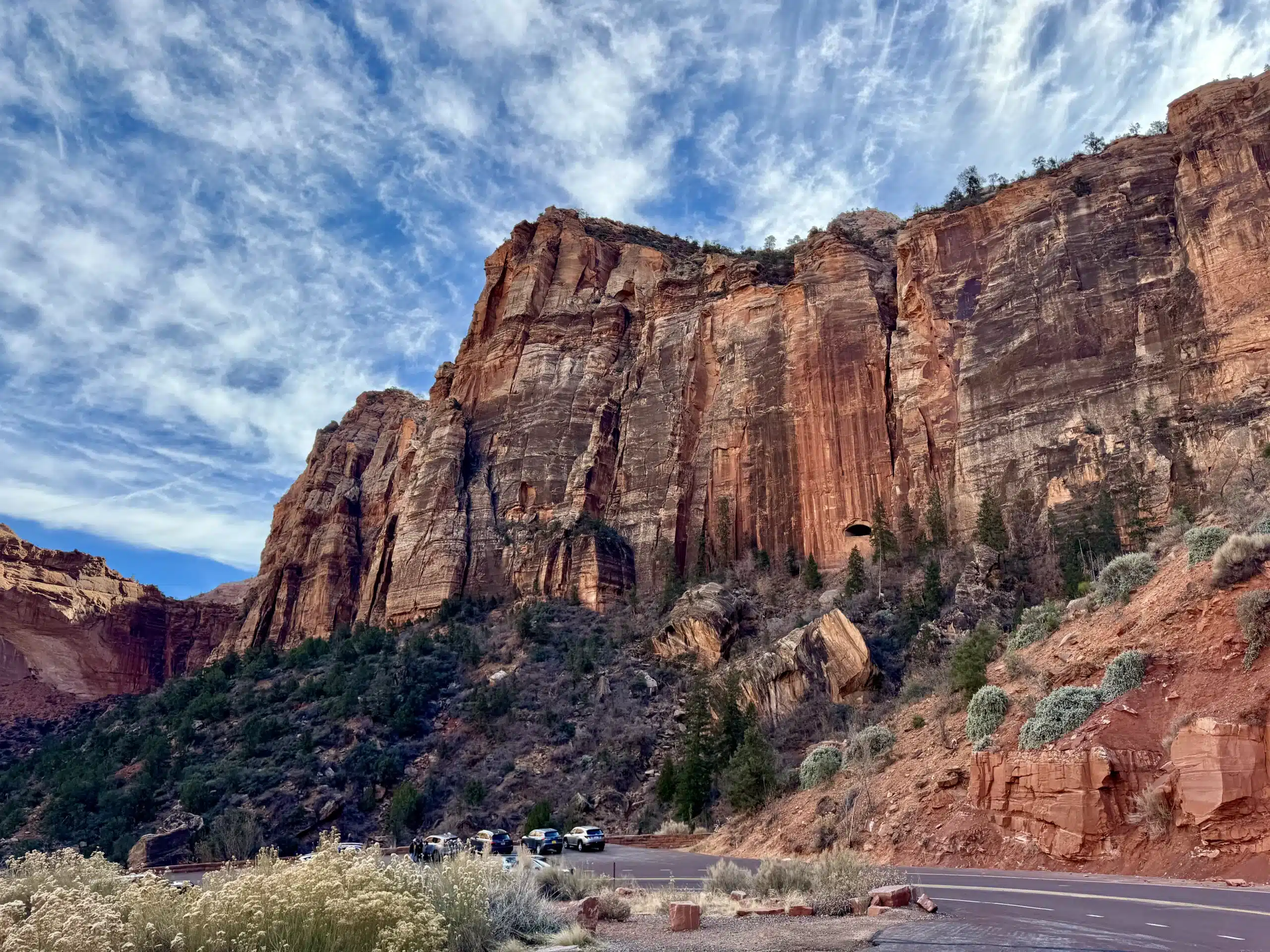 View of the Zion tunnel