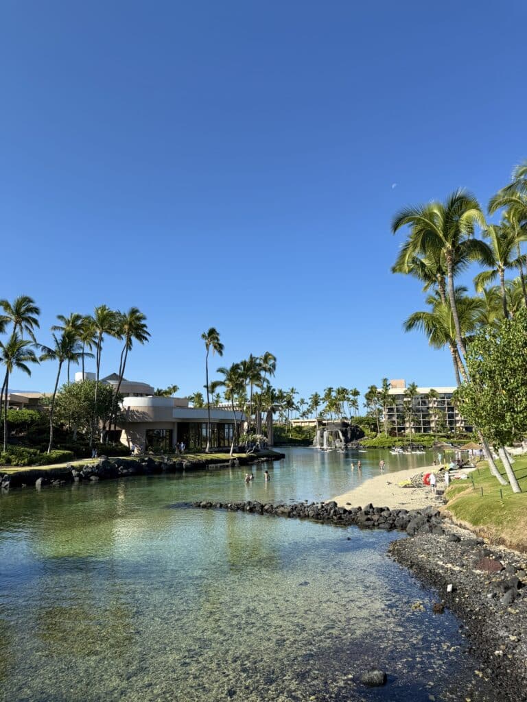 Fun snorkeling at the Hilton Waikoloa 