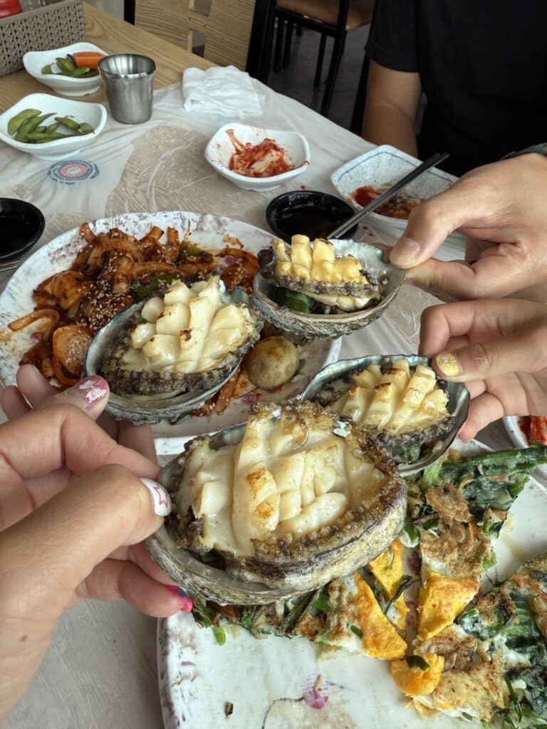 Fresh seafood in Busan
