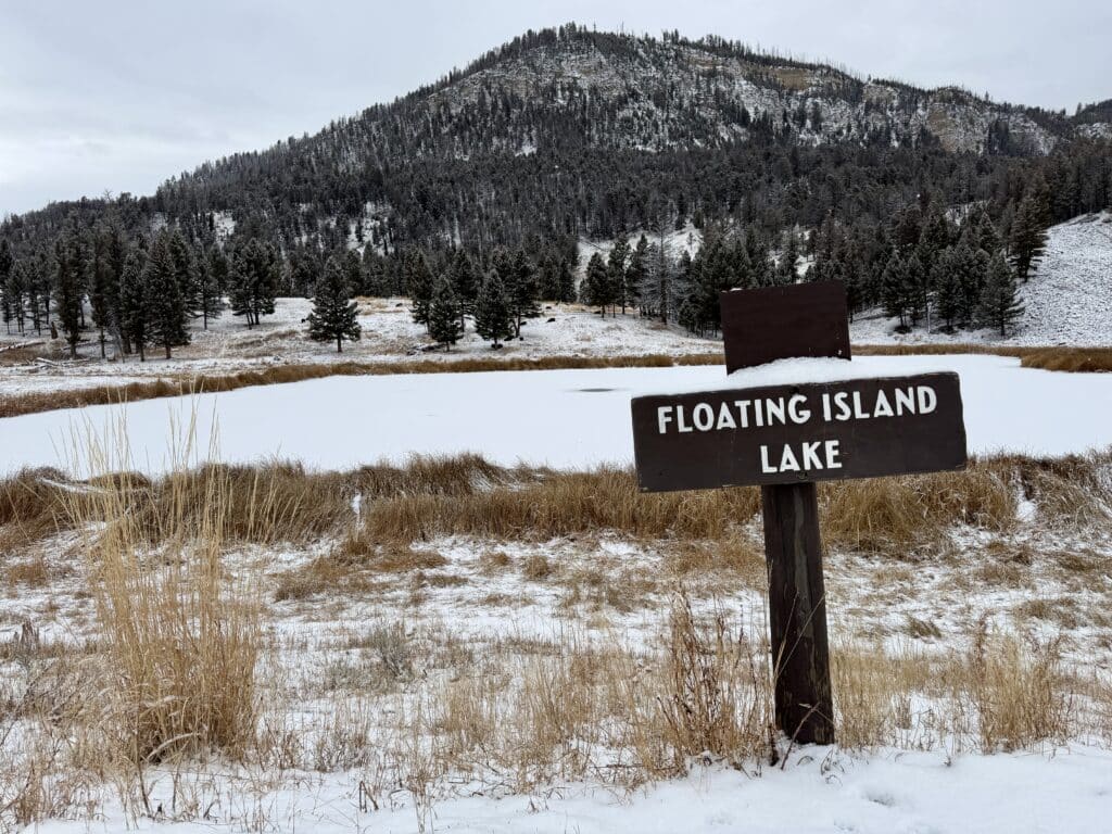 Floating Island Lake in Yellowstone