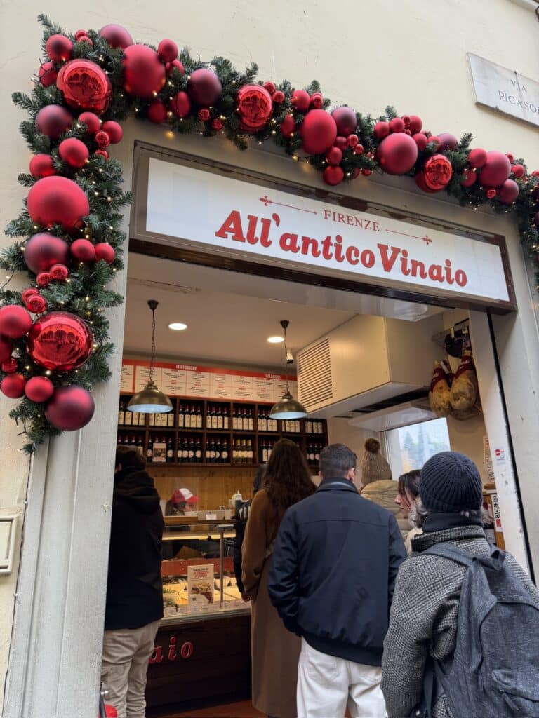 Famous sandwich shop in Florence